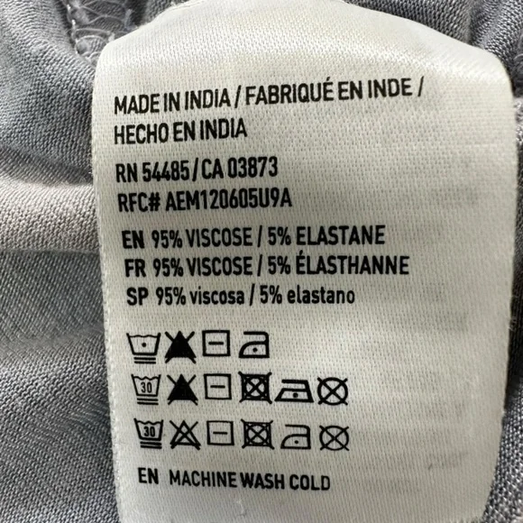 American Eagle Soft Sexy Tie Dye Bell Sleeve Crossover Top Blue Gray - Picture 14 of 14